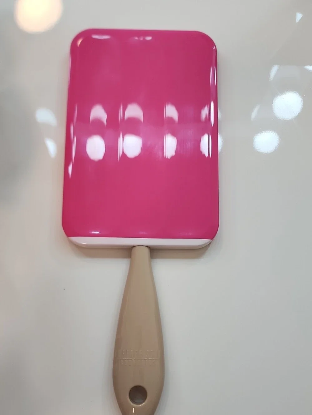 Jeffree Star Pink Paddle Brush with Beige Handle